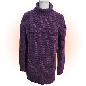 THICK AND CHUNKY COTTON VTG NORDSTROM TURTLNECK SWEATER JUMPER XL MADE IN USA